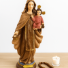 Virgen del Carmen de 40 cm Hecha a Mano: Belleza y Devoción Artesanal